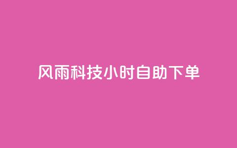 风雨科技24小时自助下单 - 风雨科技24小时自助服务订购! 第1张 风雨科技24小时自助下单 - 风雨科技24小时自助服务订购! 第1张