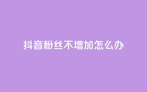 抖音粉丝不增加怎么办 - 抖音粉丝增长停滞该如何应对! 第1张 抖音粉丝不增加怎么办 - 抖音粉丝增长停滞该如何应对! 第1张