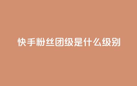 快手粉丝团62级是什么级别-简单解析 第1张 快手粉丝团62级是什么级别-简单解析 第1张