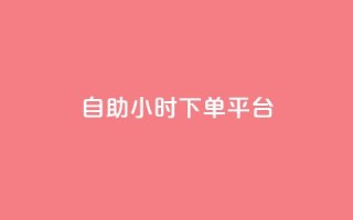 dy自助24小时下单平台 - 24小时自助下单平台 给您最快速、便捷的下单体验!