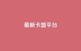 最新卡盟平台 - 最热门的联盟平台新版本发布！
