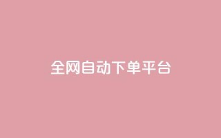 全网自动下单平台 - 全网下单平台SEO优化指南！