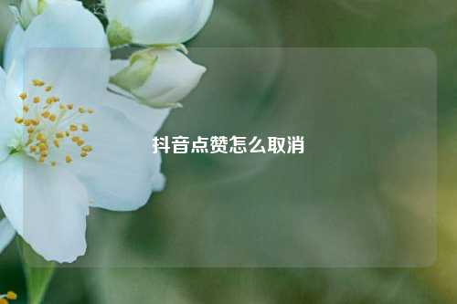 抖音点赞怎么取消  第1张