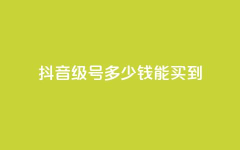 抖音50级号多少钱能买到 - 抖音50级账号的市场价格和购买指南。  第1张