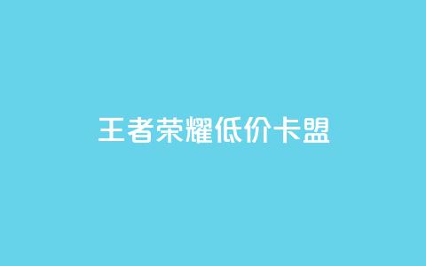 王者荣耀低价卡盟 - 王者荣耀超值卡盟优惠攻略~ 第1张 王者荣耀低价卡盟 - 王者荣耀超值卡盟优惠攻略~ 第1张