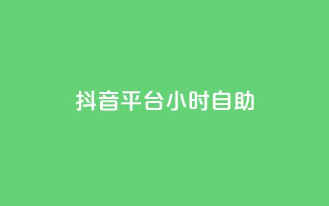 抖音平台24小时自助 - 抖音24小时自助平台：您的全天候娱乐与分享首选。  第1张