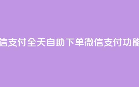 ks全天自助下单微信支付 - ks全天自助下单微信支付功能全面升级! 第1张 ks全天自助下单微信支付 - ks全天自助下单微信支付功能全面升级! 第1张