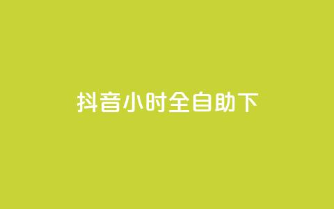 抖音24小时全自助下 - 抖音全天候自助操作完全指南~ 第1张 抖音24小时全自助下 - 抖音全天候自助操作完全指南~ 第1张