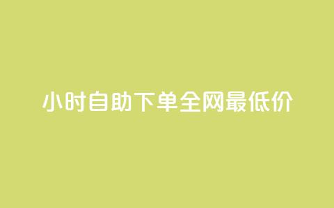 24小时自助下单全网最低价ks - 全网最优惠的24小时自助下单，惊喜ks最低价~  第1张
