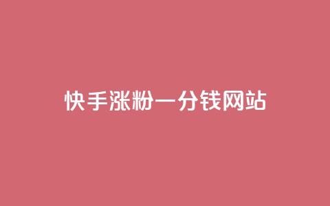 快手涨粉一分钱网站,快手24小时在线下单平台免费 - 有赞商城 快手一元100攒链接  第1张