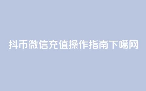 抖币微信充值操作指南  第1张