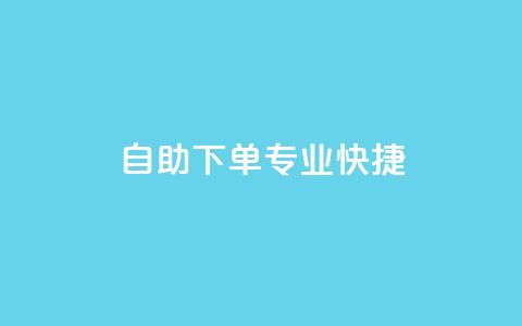 自助下单	，专业快捷  第1张