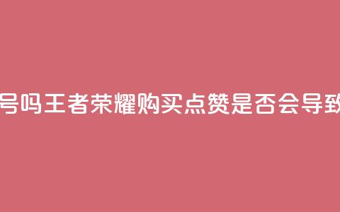 王者荣耀买赞不会封号吗 - 王者荣耀购买点赞是否会导致封号风险解析!  第1张