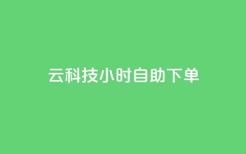12云科技24小时自助下单 - 12云科技：让您24小时随心下单!  第1张