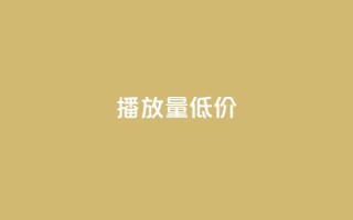 ks播放量低价 - 低价获取KS播放量的技巧!