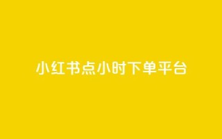 小红书点24小时下单平台 - ks一分钱一百