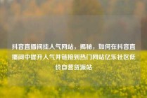 抖音直播间挂人气网站，揭秘，如何在抖音直播间中提升人气并链接到热门网站亿乐社区低价自营货源站
