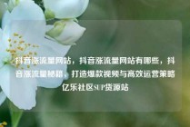 抖音涨流量网站，抖音涨流量网站有哪些，抖音涨流量秘籍，打造爆款视频与高效运营策略亿乐社区SUP货源站