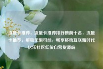流量卡推荐，流量卡推荐排行榜前十名，流量卡推荐，解锁无限可能，畅享移动互联新时代亿乐社区低价自营货源站
