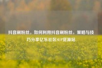 抖音刷粉丝，如何利用抖音刷粉丝，策略与技巧分享亿乐社区SUP货源站