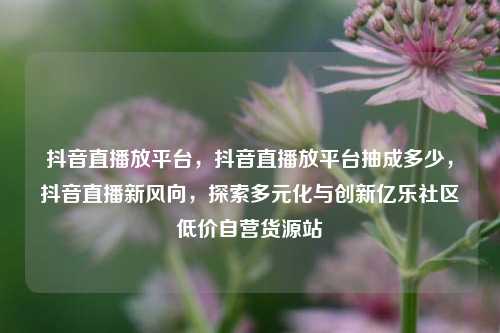 抖音直播放平台，抖音直播放平台抽成多少	，抖音直播新风向，探索多元化与创新亿乐社区低价自营货源站  第1张